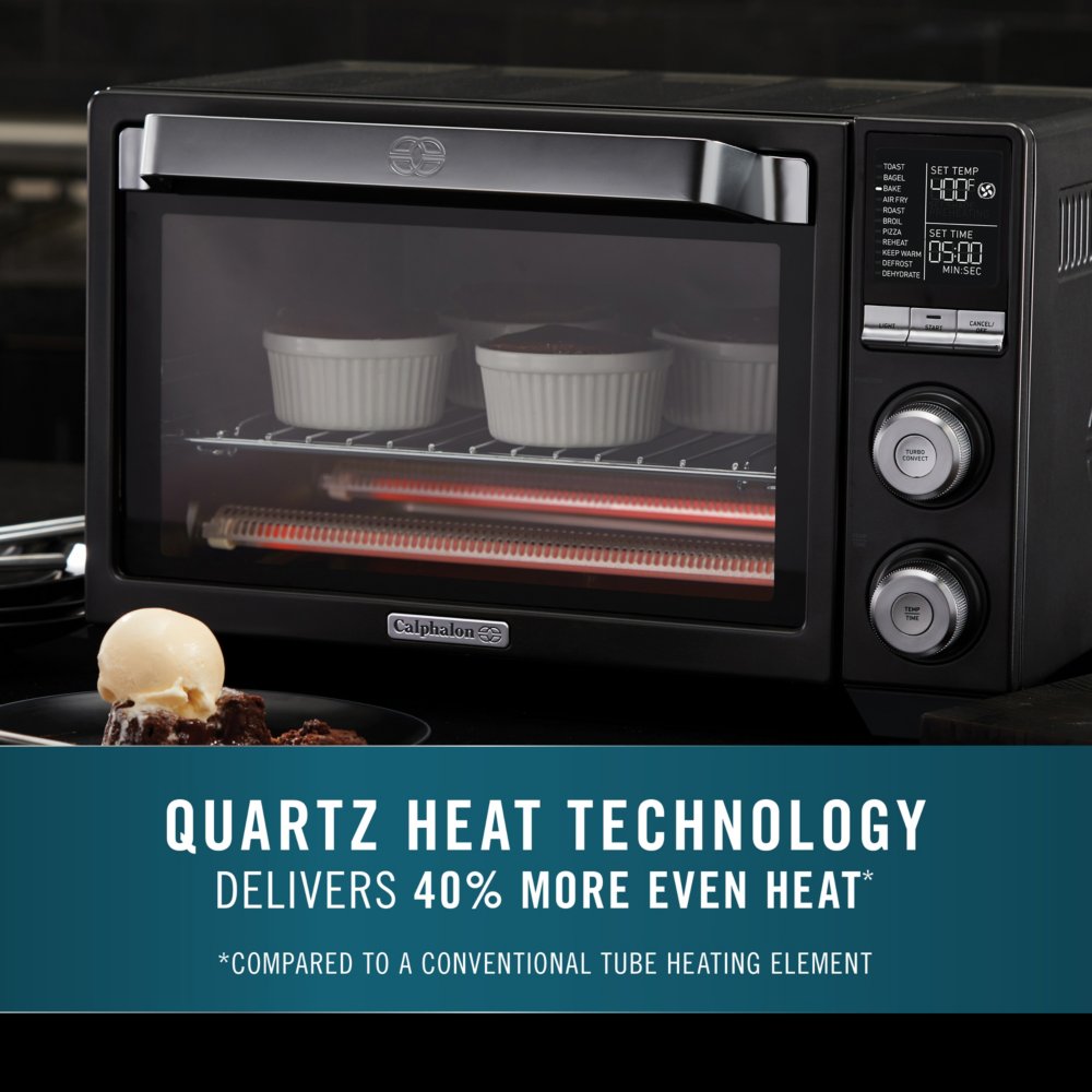 Calphalon quartz heat outlet countertop oven